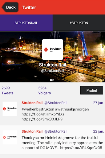 Strukton Rail Work App Screen 2