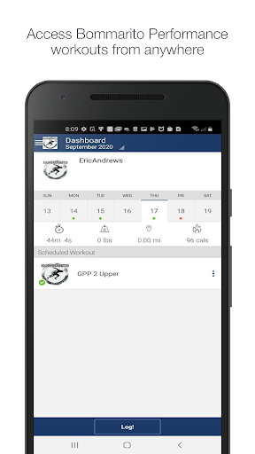 Android application Bommarito Performance screenshort