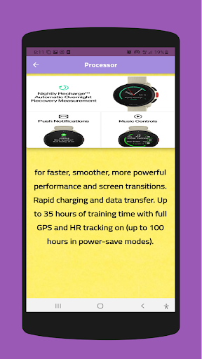 Polar Pacer guide Screen 3