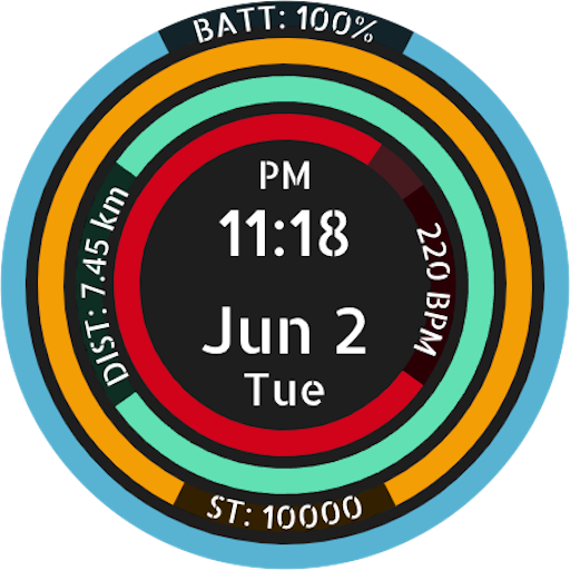 Digital Activity Rings HR logo