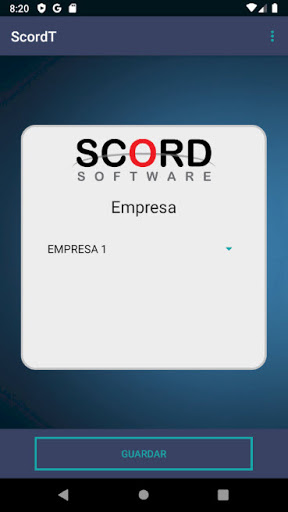 Android application ScordT screenshort