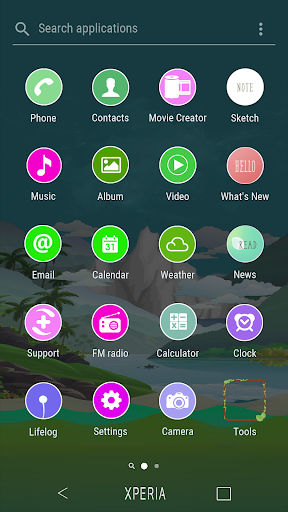 mountain and river Xperia them