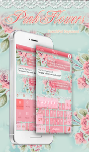 Pink Flower Keyboard Theme For PC installation