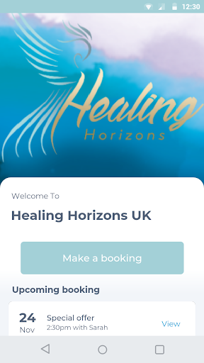 Android application Healing Horizons UK screenshort