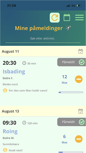 Android application JoinUs screenshort