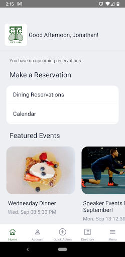 California Tennis Club Screen 2