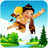Flaying Hanuman icon