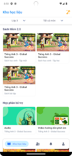 Android application HocLieu screenshort