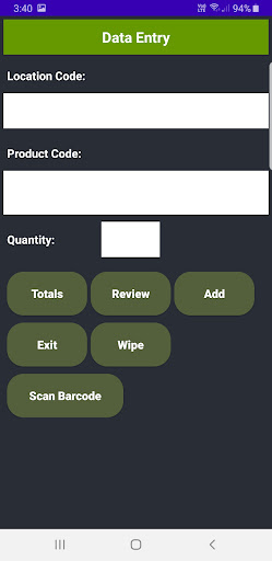 JSCStock - Stocktaking App Screen 2