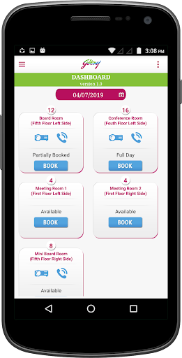 Jersey Meeting Room Booking Screen 2