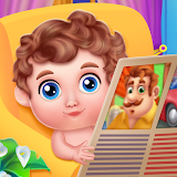 story of newborn baby game icon