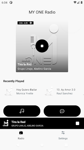 Android application MY ONE Radio screenshort