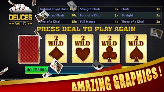Deuces Wild - Video Poker