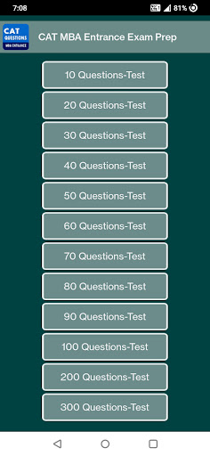 Android application CAT MBA Entrance Exam screenshort