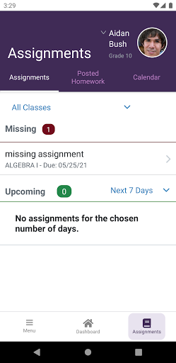 ProgressBook Parent/Student Screen 2