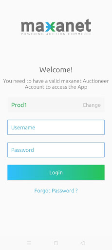 Android application MaxanetNEXT screenshort