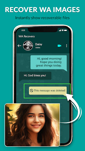 Recover Deleted WA Messages Screenshot 3 - AppWisp.com