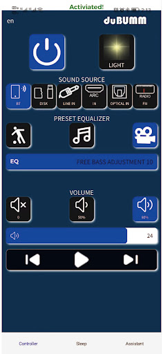BUMM remote Screen 2