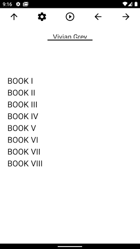 Android application Book, Vivian Grey screenshort
