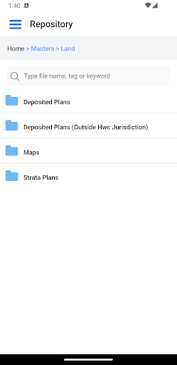 Android application lunr screenshort