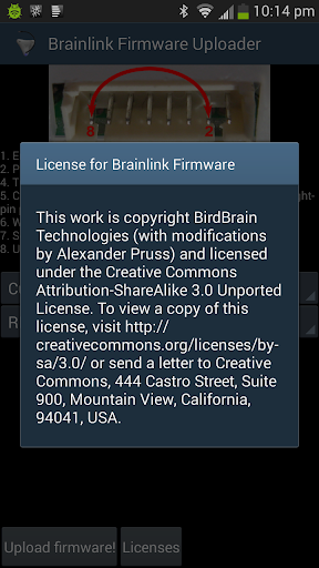 Brainlink Firmware Uploader Screen 3