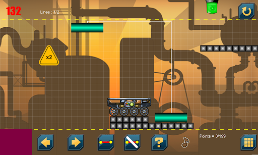 Truck and Line physics puzzles Screen 3