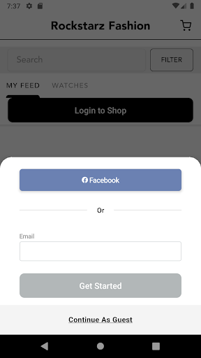 Android application Rockstarz Fashion screenshort
