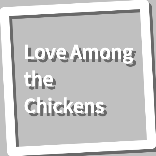 Book, Love Among the Chickens logo