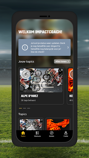 Android application Impact Coach screenshort