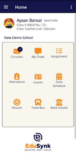 Android application EduSynk | School Management screenshort