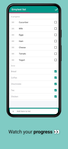 Simplest list Screen 2