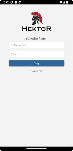 Android application HektorApp screenshort