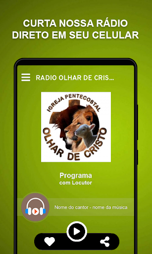 Android application Radio Olhar de Cristo screenshort