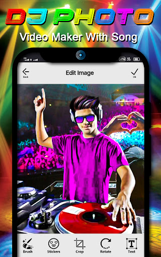 DJ photo video maker with song Screen 3