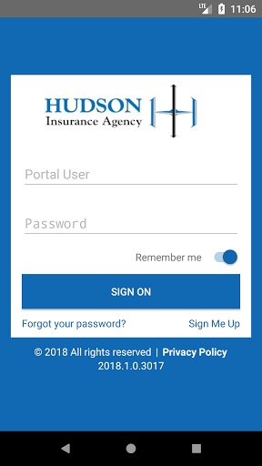 Android application Hudson Insurance Agency Online screenshort