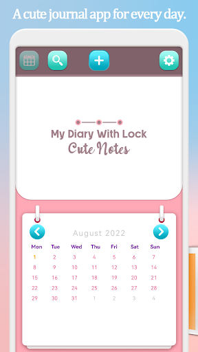 My Diary With Lock Cute Notes