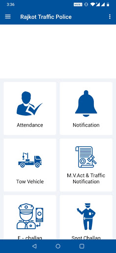 Rajkot Traffic Police Screen 2