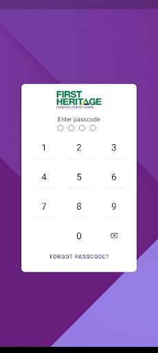 Android application First Heritage FCU screenshort