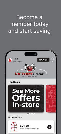 Android application Victory Lane Fuel & Food screenshort