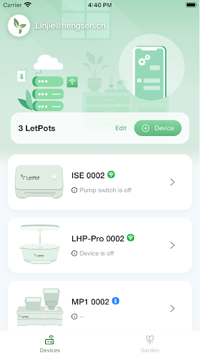 Android application LetPot screenshort
