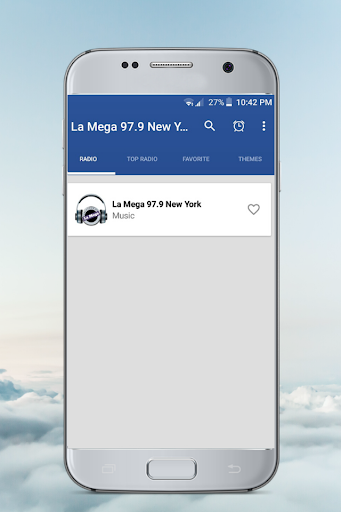 Android application La Mega 97.9 Nueva York Radio screenshort