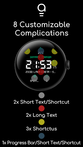 AD Digital Blocs - Watch Face Screen 2