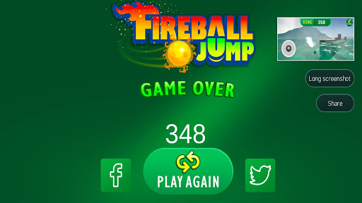 Fire ball jump