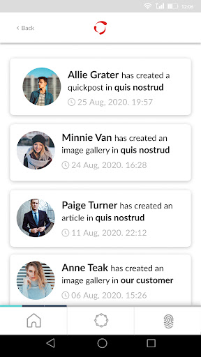 Android application Lively screenshort