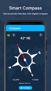Download Smart Compass: Digital Compass App Free on PC (Emulator) - LDPlayer