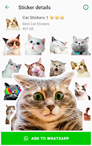 Adesivos de gato para WhatsApp