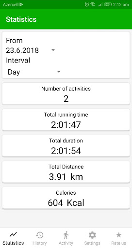 Screenshot of Running Fitness & Map Tracker
