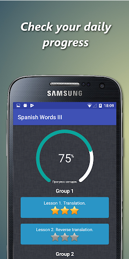 Android application Learn spanish language 30 days screenshort