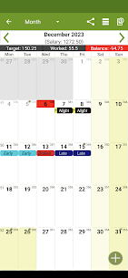 Shift Work Calendar (FlexR Pro) APK (Berbayar/Versi Lengkap) 4