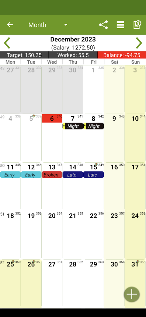 Shift Work Calendar - FlexRのおすすめ画像4